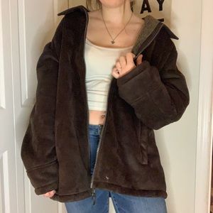 [SOLD] Claiborne Outerwear Brown Faux Suede Jacket